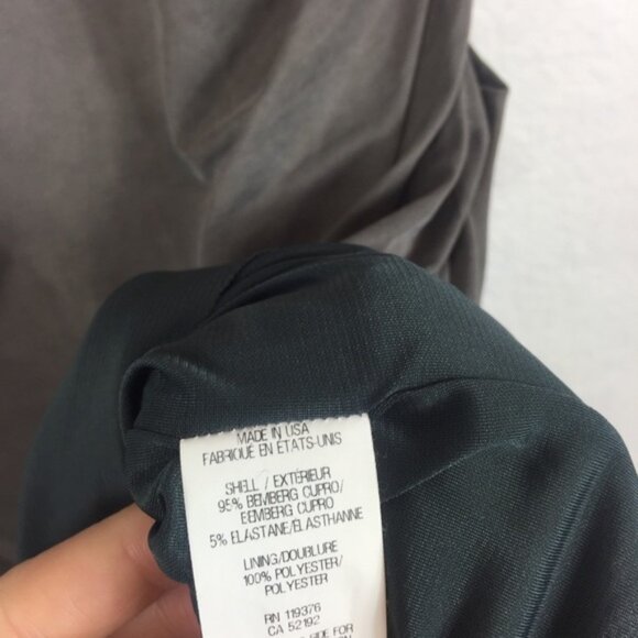 Helmut Lang Torrent Silver Grey Ruched Mini Dress - Picture 7 of 15